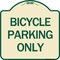 Signmission Bicycle Parking Only Heavy-Gauge Aluminum Architectural Sign, 18" x 18", TG-1818-24318 A-DES-TG-1818-24318 - alternate 1